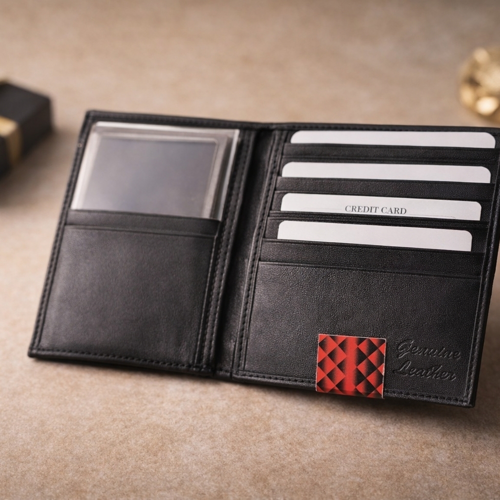 AIG Genuine Leather Wallet – Black | New - Picture 2 of 2